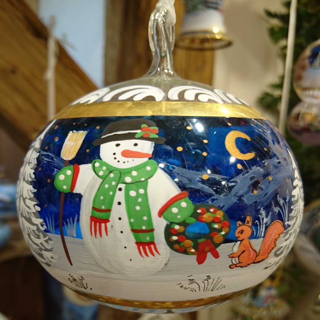 Bauble Snowman with Squirrel